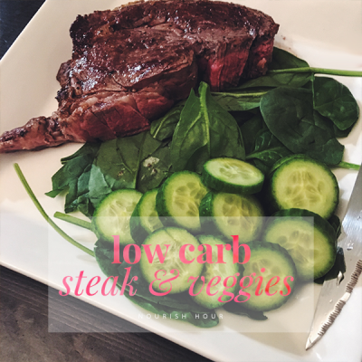 low carb steak and veggies